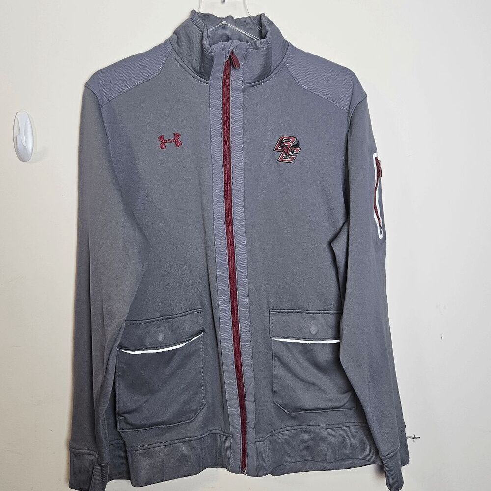 Under Armour Boston College Full Zip Loose All Seasons Gear Jacket with Sleeves